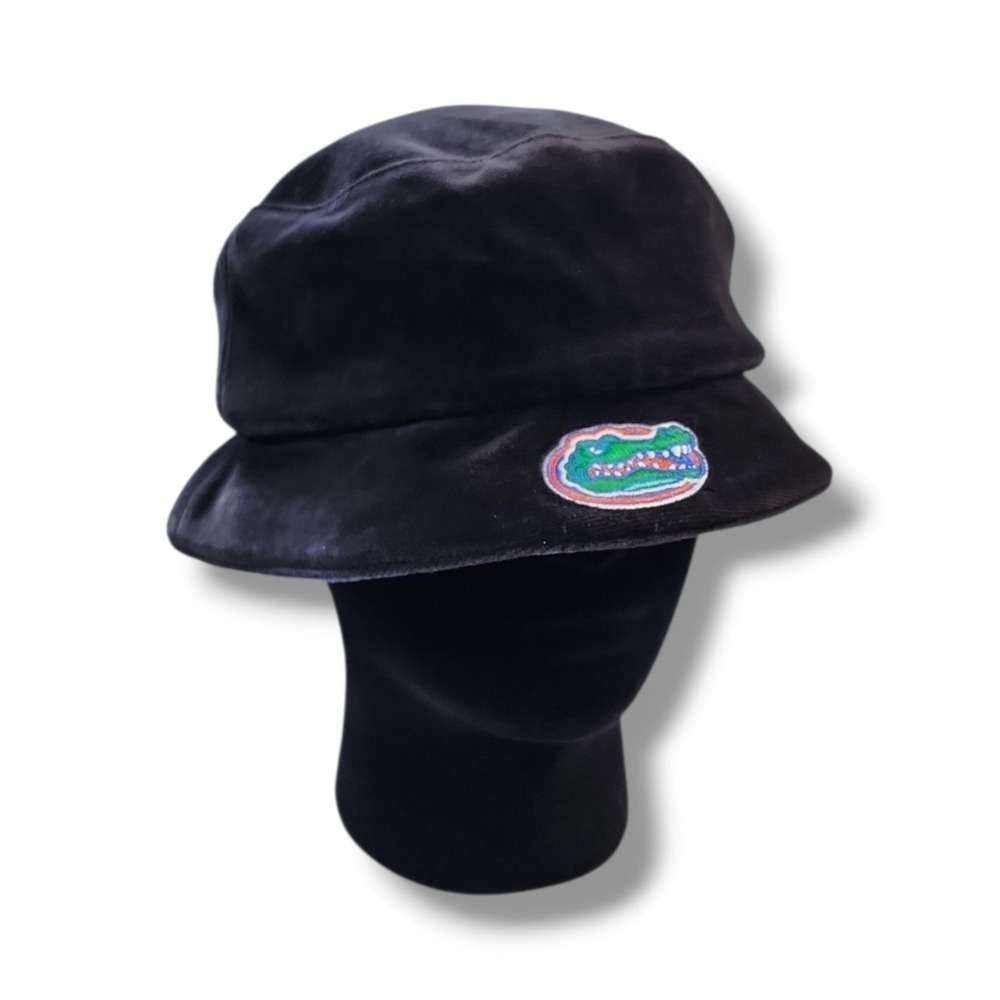 Vintage Nike Team‎ Elite Florida Gators Black Velour/Velvet Bucket Hat
